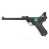 Страйкбольный пистолет WE Luger P08 8" Black (WE-P003)