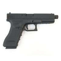 Страйкбольный пистолет KJW KP-18 Glock G18 TBC Gas Black, удлин. ствол