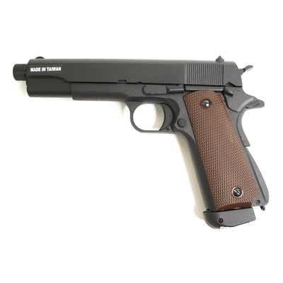 Страйкбольный пистолет KJW Colt M1911A1 TBC CO₂ GBB, удлин. ствол