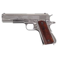 Макет пистолет Colt M1911A1 .45, хром, лакиров. дерево (США, 1911 г.) DE-6312