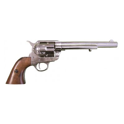 Макет револьвер Colt Peacemaker .45, 7½", никель (США, 1873 г.) DE-1107-NQ