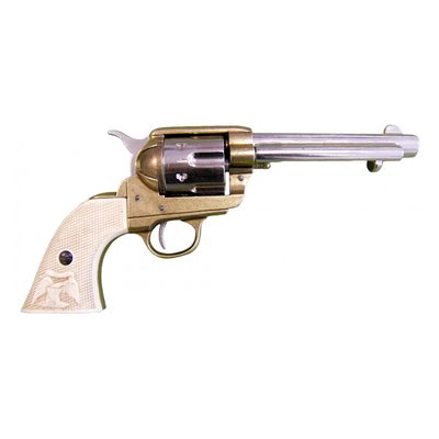 Макет револьвер Colt Peacemaker .45, 5½", латунь, рукоять под кость (США, 1873 г.) DE-1108-L