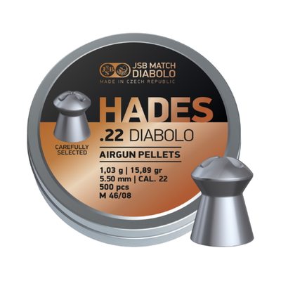 Пули JSB Hades Diabolo 5,5 мм, 1,03 г (500 штук)