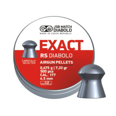 Пули JSB Exact RS Diabolo 4,5 мм, 0,475 г (500 штук)