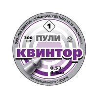 Пули «Квинтор» остроконечные 4,5 мм, 0,53 г (300 штук)