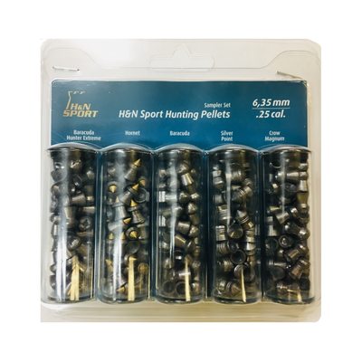 Пули H&N Hunting Sampler Set (набор) 6,35 мм, 195 штук