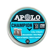 Пули Apolo Champion 4,5 мм, 0,55 г (250 штук)