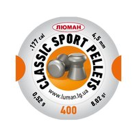 Пули «Люман» Classic Sport pellets 4,5 мм, 0,52 г (400 штук)