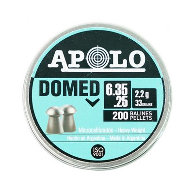 Пули Apolo Domed 6,35 мм, 2,2 г (200 штук)