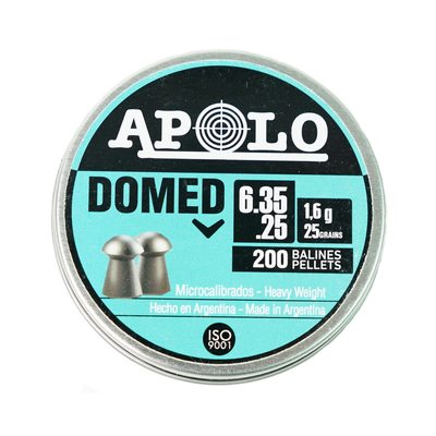 Пули Apolo Domed 6,35 мм, 1,6 г (200 штук)