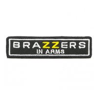 Шеврон "Brazzers in Arms", вышивка, лента 120x30 мм