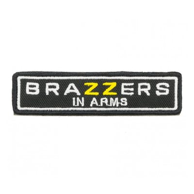 Шеврон "Brazzers in Arms", вышивка, лента 120x30 мм