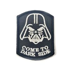 Шеврон "Come to Dark Side", вышивка, 75x55 мм