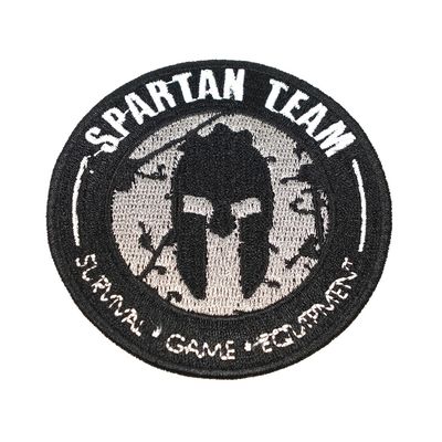 Шеврон EmersonGear Spartan Team Patch, вышивка (Grey)